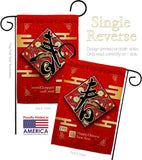 Spring Arrive New Year - New Year Spring Vertical Impressions Decorative Flags HG190013 Made In USA