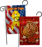 Luck of the Year - New Year Spring Vertical Impressions Decorative Flags HG120040 Made In USA