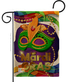 Mardi Gras Mask - Mardi Gras Spring Vertical Impressions Decorative Flags HG118011 Made In USA