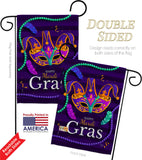 Carnival Mardi Gras - Mardi Gras Spring Vertical Impressions Decorative Flags HG118013 Made In USA