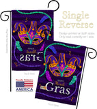 Carnival Mardi Gras - Mardi Gras Spring Vertical Impressions Decorative Flags HG118013 Made In USA