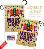 Celebration Mardi Gras - Mardi Gras Spring Vertical Impressions Decorative Flags HG118014 Made In USA