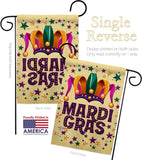 Celebration Mardi Gras - Mardi Gras Spring Vertical Impressions Decorative Flags HG118014 Made In USA