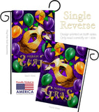 Mardi Gras Balloons - Mardi Gras Spring Vertical Impressions Decorative Flags HG118017 Made In USA