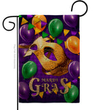 Mardi Gras Balloons - Mardi Gras Spring Vertical Impressions Decorative Flags HG118017 Made In USA