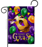 Mardi Gras Balloons - Mardi Gras Spring Vertical Impressions Decorative Flags HG118017 Made In USA