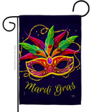 Mardi Gras - Mardi Gras Spring Vertical Impressions Decorative Flags HG118018 Made In USA