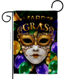 Fat Tuesday Carnival - Mardi Gras Spring Vertical Impressions Decorative Flags HG120008 Made In USA