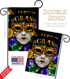 Fat Tuesday Carnival - Mardi Gras Spring Vertical Impressions Decorative Flags HG120008 Made In USA