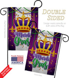 Mardi Gras Crown - Mardi Gras Spring Vertical Impressions Decorative Flags HG120074 Made In USA