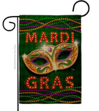 Mardi Gras Fun - Mardi Gras Spring Vertical Impressions Decorative Flags HG120301 Made In USA