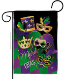 Mardi Gras - Mardi Gras Spring Vertical Impressions Decorative Flags HG192056 Made In USA