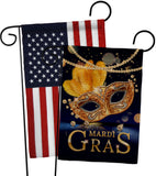 Mardi Gras Feast - Mardi Gras Spring Vertical Impressions Decorative Flags HG120282 Made In USA