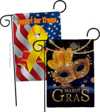 Mardi Gras Feast - Mardi Gras Spring Vertical Impressions Decorative Flags HG120282 Made In USA