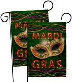 Mardi Gras Fun - Mardi Gras Spring Vertical Impressions Decorative Flags HG120301 Made In USA