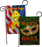 Mardi Gras Fun - Mardi Gras Spring Vertical Impressions Decorative Flags HG120301 Made In USA