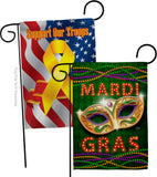 Mardi Gras Fun - Mardi Gras Spring Vertical Impressions Decorative Flags HG120301 Made In USA