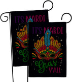 Mardi Gras Yall - Mardi Gras Spring Vertical Impressions Decorative Flags HG120302 Made In USA