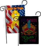 Mardi Gras Yall - Mardi Gras Spring Vertical Impressions Decorative Flags HG120302 Made In USA