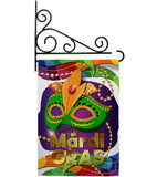 Mardi Gras Mask - Mardi Gras Spring Vertical Impressions Decorative Flags HG118011 Made In USA