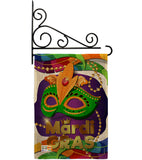 Mardi Gras Mask - Mardi Gras Spring Vertical Impressions Decorative Flags HG118011 Made In USA