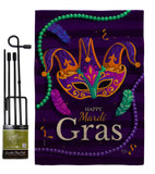 Carnival Mardi Gras - Mardi Gras Spring Vertical Impressions Decorative Flags HG118013 Made In USA