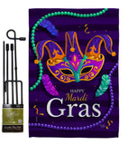 Carnival Mardi Gras - Mardi Gras Spring Vertical Impressions Decorative Flags HG118013 Made In USA