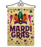 Celebration Mardi Gras - Mardi Gras Spring Vertical Impressions Decorative Flags HG118014 Made In USA