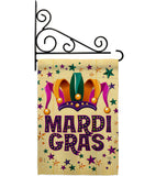 Celebration Mardi Gras - Mardi Gras Spring Vertical Impressions Decorative Flags HG118014 Made In USA