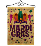 Celebration Mardi Gras - Mardi Gras Spring Vertical Impressions Decorative Flags HG118014 Made In USA