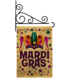 Celebration Mardi Gras - Mardi Gras Spring Vertical Impressions Decorative Flags HG118014 Made In USA