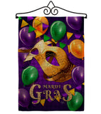 Mardi Gras Balloons - Mardi Gras Spring Vertical Impressions Decorative Flags HG118017 Made In USA