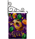 Mardi Gras Balloons - Mardi Gras Spring Vertical Impressions Decorative Flags HG118017 Made In USA