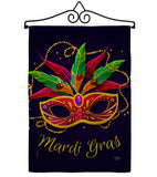 Mardi Gras - Mardi Gras Spring Vertical Impressions Decorative Flags HG118018 Made In USA