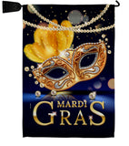 Mardi Gras Feast - Mardi Gras Spring Vertical Impressions Decorative Flags HG120282 Made In USA