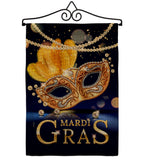 Mardi Gras Feast - Mardi Gras Spring Vertical Impressions Decorative Flags HG120282 Made In USA