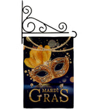 Mardi Gras Feast - Mardi Gras Spring Vertical Impressions Decorative Flags HG120282 Made In USA