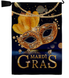 Mardi Gras Feast - Mardi Gras Spring Vertical Impressions Decorative Flags HG120282 Made In USA