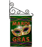 Mardi Gras Fun - Mardi Gras Spring Vertical Impressions Decorative Flags HG120301 Made In USA