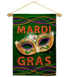 Mardi Gras Fun - Mardi Gras Spring Vertical Impressions Decorative Flags HG120301 Made In USA
