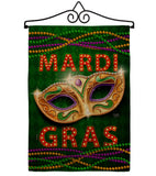 Mardi Gras Fun - Mardi Gras Spring Vertical Impressions Decorative Flags HG120301 Made In USA