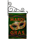 Mardi Gras Fun - Mardi Gras Spring Vertical Impressions Decorative Flags HG120301 Made In USA