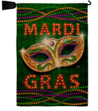 Mardi Gras Fun - Mardi Gras Spring Vertical Impressions Decorative Flags HG120301 Made In USA