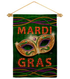 Mardi Gras Fun - Mardi Gras Spring Vertical Impressions Decorative Flags HG120301 Made In USA