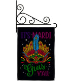 Mardi Gras Yall - Mardi Gras Spring Vertical Impressions Decorative Flags HG120302 Made In USA