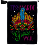 Mardi Gras Yall - Mardi Gras Spring Vertical Impressions Decorative Flags HG120302 Made In USA