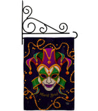 Joker Mardi Gras - Mardi Gras Spring Vertical Impressions Decorative Flags HG192360 Made In USA