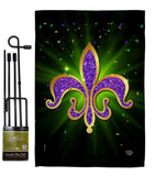 Fleur De Lis - Mardi Gras Spring Vertical Impressions Decorative Flags HG192436 Made In USA
