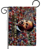 I Have A Dream - Patriotic Americana Horizontal Impressions Decorative Flags HG130433 Made In USA