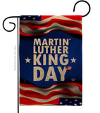 MLK Day - Patriotic Americana Vertical Impressions Decorative Flags HG190040 Made In USA